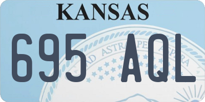 KS license plate 695AQL
