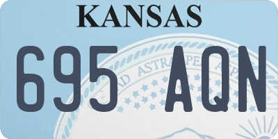 KS license plate 695AQN
