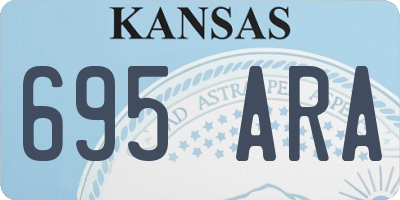 KS license plate 695ARA