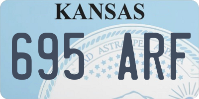 KS license plate 695ARF