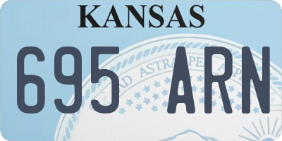 KS license plate 695ARN