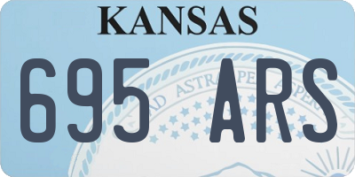 KS license plate 695ARS