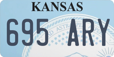 KS license plate 695ARY