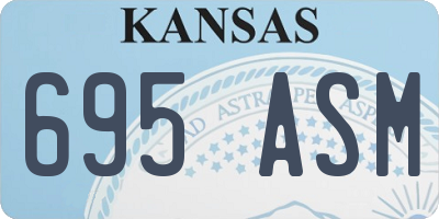KS license plate 695ASM