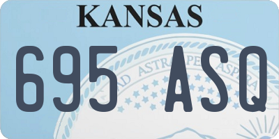 KS license plate 695ASQ