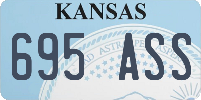 KS license plate 695ASS