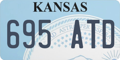 KS license plate 695ATD
