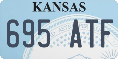 KS license plate 695ATF