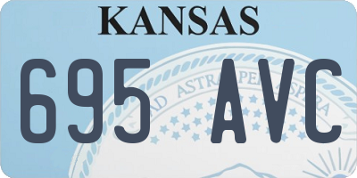 KS license plate 695AVC