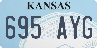 KS license plate 695AYG