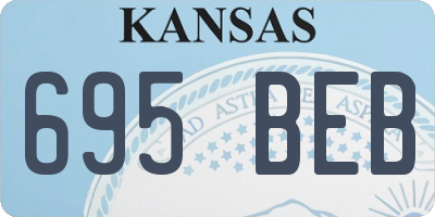 KS license plate 695BEB