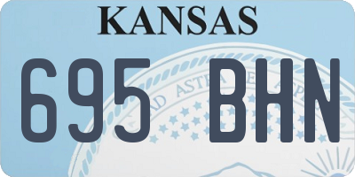 KS license plate 695BHN