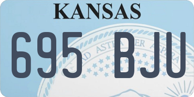 KS license plate 695BJU
