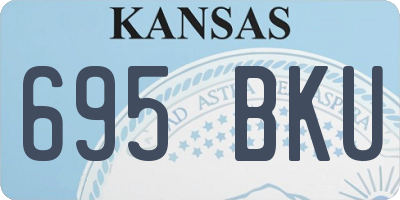 KS license plate 695BKU
