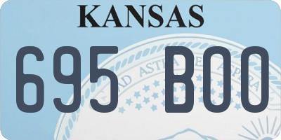 KS license plate 695BOO