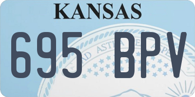 KS license plate 695BPV