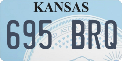 KS license plate 695BRQ