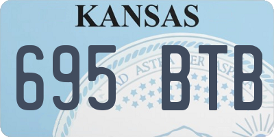 KS license plate 695BTB