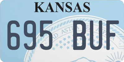 KS license plate 695BUF