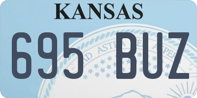 KS license plate 695BUZ