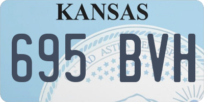 KS license plate 695BVH