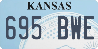 KS license plate 695BWE
