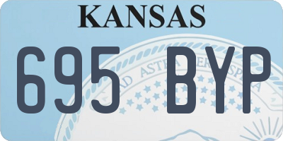 KS license plate 695BYP