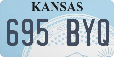 KS license plate 695BYQ