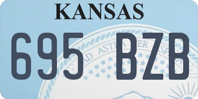 KS license plate 695BZB