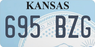 KS license plate 695BZG