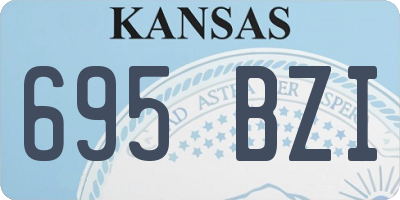 KS license plate 695BZI
