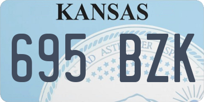 KS license plate 695BZK
