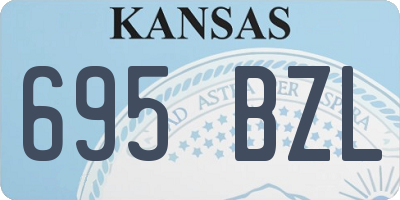 KS license plate 695BZL