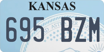 KS license plate 695BZM
