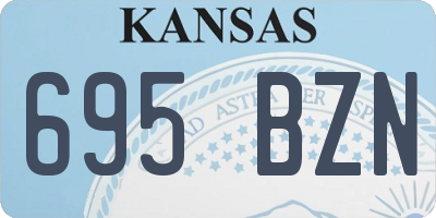 KS license plate 695BZN