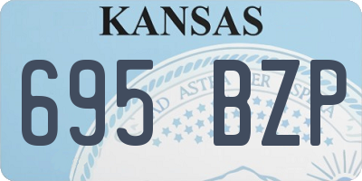 KS license plate 695BZP