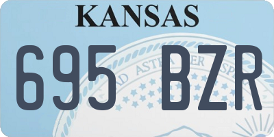 KS license plate 695BZR