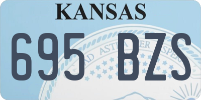 KS license plate 695BZS