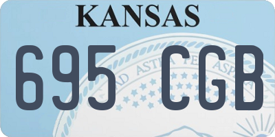 KS license plate 695CGB