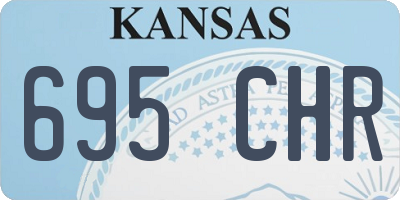 KS license plate 695CHR