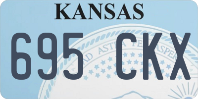 KS license plate 695CKX
