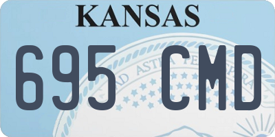 KS license plate 695CMD