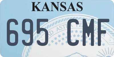 KS license plate 695CMF