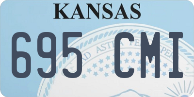 KS license plate 695CMI