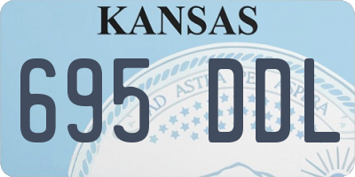 KS license plate 695DDL