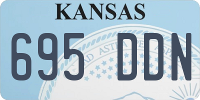 KS license plate 695DDN