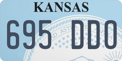 KS license plate 695DDO