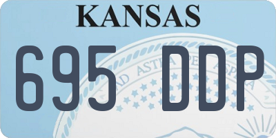 KS license plate 695DDP