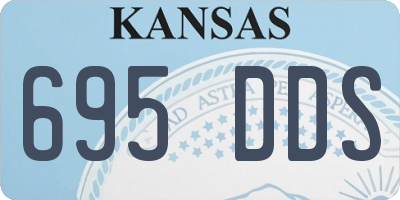 KS license plate 695DDS