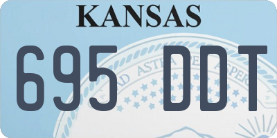 KS license plate 695DDT